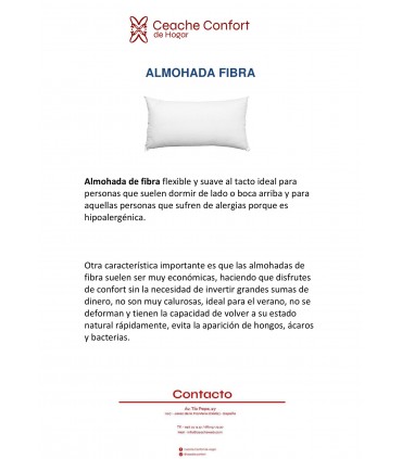 ALMOHADA FIBRA 120 CM