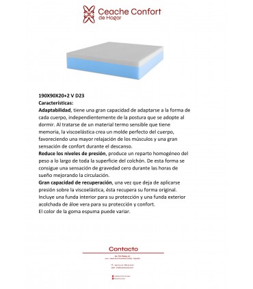 COLCHON 190X90X20+2 V D23