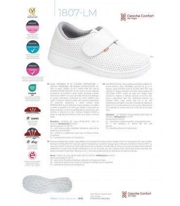 ZAPATO 1807 LM BLANCO PICADO T/39