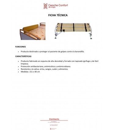 PROTECTOR DE BARANDILLA ACOLCHADO BEIG