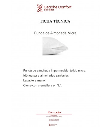 FUNDA DE ALMOHADA 90 CM MICRA