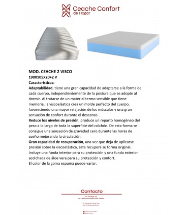 COLCHON 190X105X20+2 V