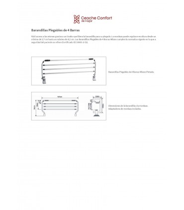 JUEGO 2 BARANDILLA 4 BARRAS PINTADA
