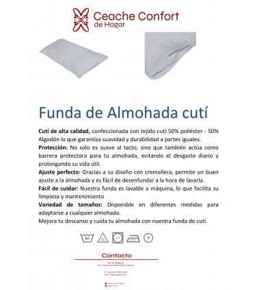 FUNDA DE ALMOHADA CUTI 135 CM