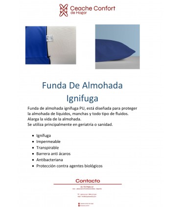 FUNDA DE ALMOHADA IGNIFUGA 80CM
