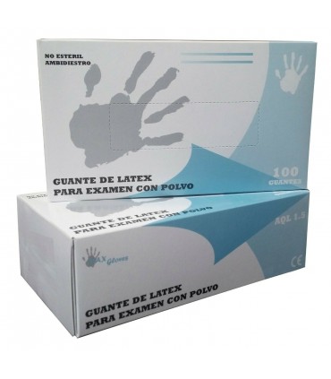 Guantes de látex (estuche de 100)