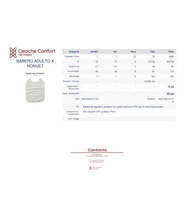 BABERO RIZO GERIATRICO ADULTO