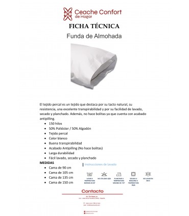 Funda de almohada 105 cm