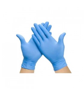 GUANTE NITRILO AZUL T/M 100 UND