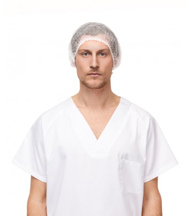 GORRO PLEGADO ACORDEON PP BLANCO