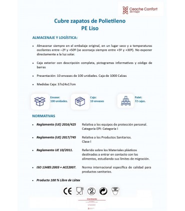 CUBRE ZAPATO POLIETILENO PE AZUL