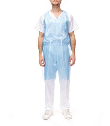 DELANTAL POLIETILENO AZUL