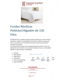 FUNDA NORDICA BLANCA 50/50 160X270