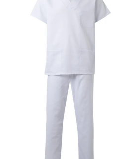 CONJUNTO PIJAMA BLANCO C/PICO T/M