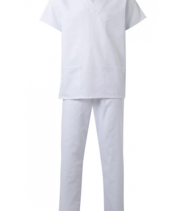 CONJUNTO PIJAMA BLANCO C/PICO T/M