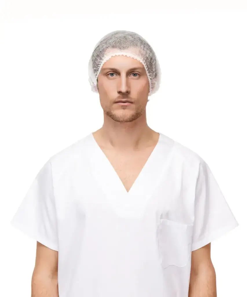 gorro polipropileno desechable blanco